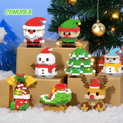Christmas Gifts Micro Building Block Toys Children Kids